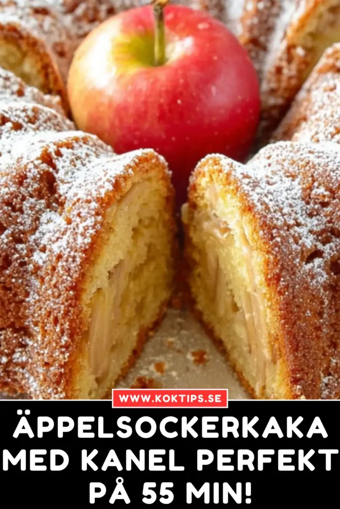 Äppelsockerkaka Med Kanel: Perfekt på 55 Min!