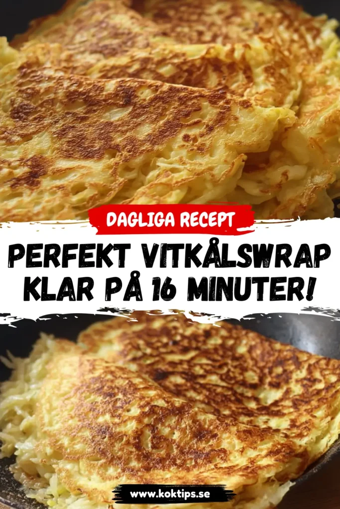 Perfekt Vitkålswrap: Klar på 16 minuter!