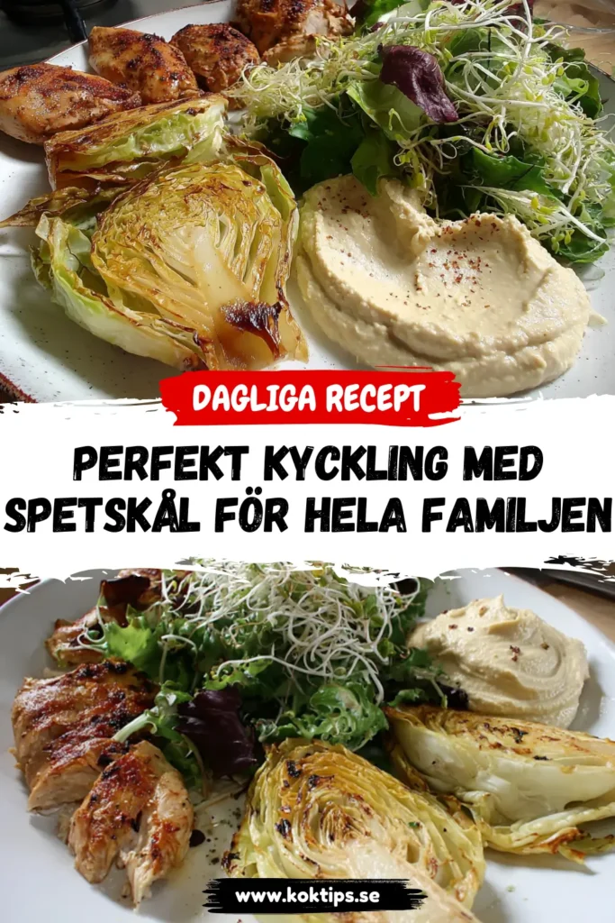 Perfekt Kyckling med spetskål för hela familjen