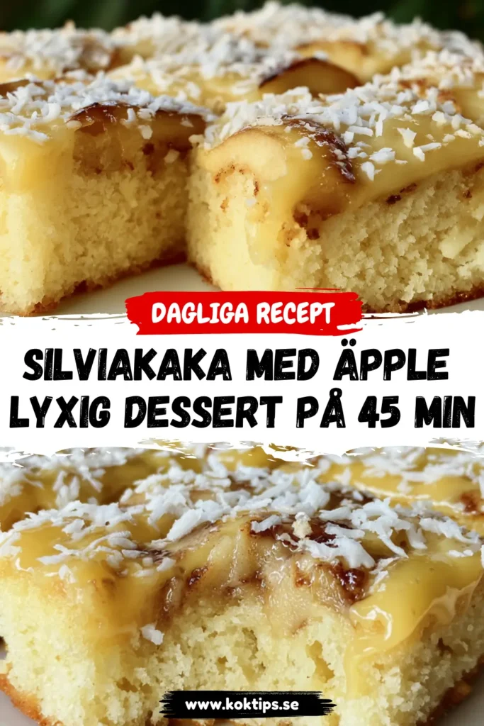 Silviakaka med äpple: Lyxig dessert på 45 min