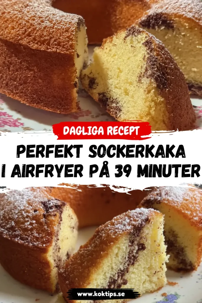 Perfekt Sockerkaka I Airfryer på 39 minuter