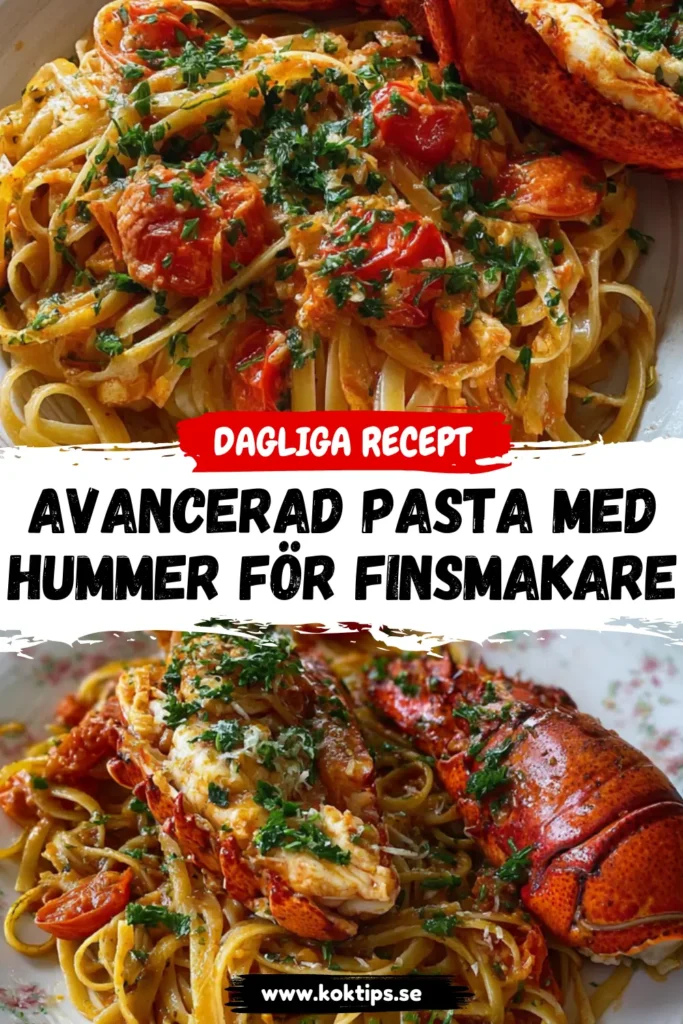 Avancerad Pasta med hummer för finsmakare