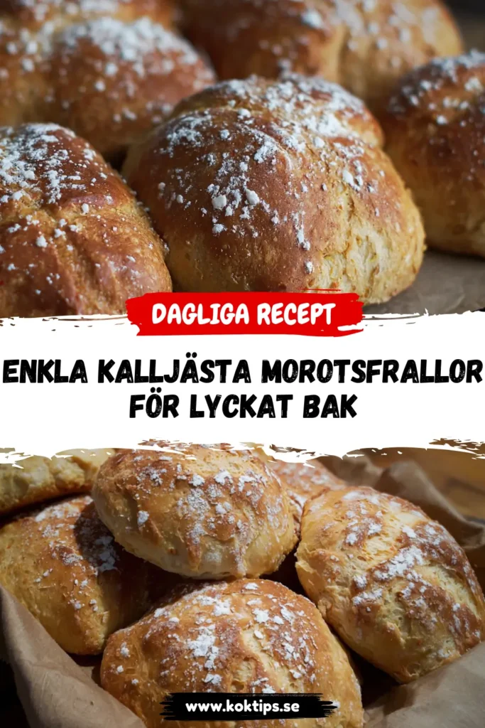 Enkla Kalljästa morotsfrallor för lyckat bak