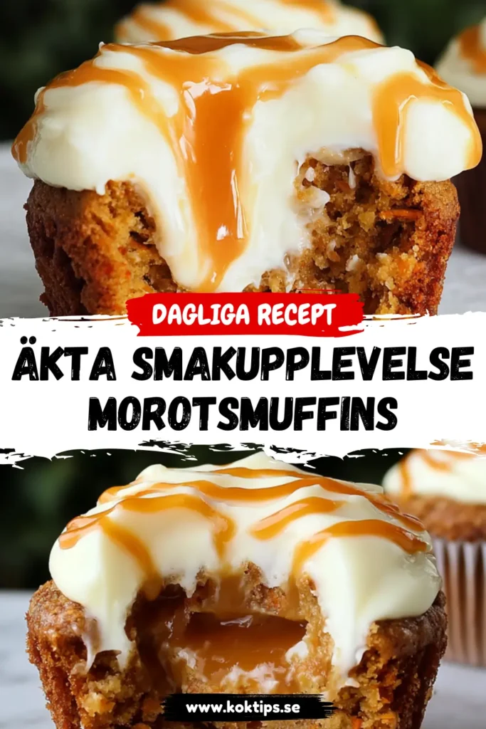 Äkta smakupplevelse: Morotsmuffins med salt kolagömma