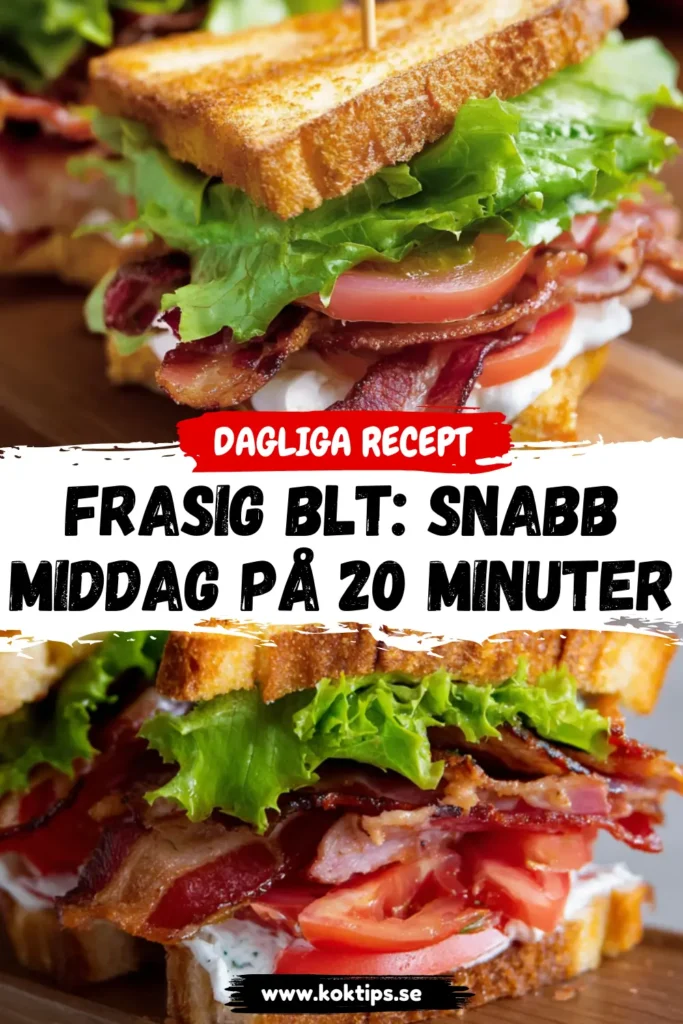 Frasig BLT: Snabb middag på 20 minuter