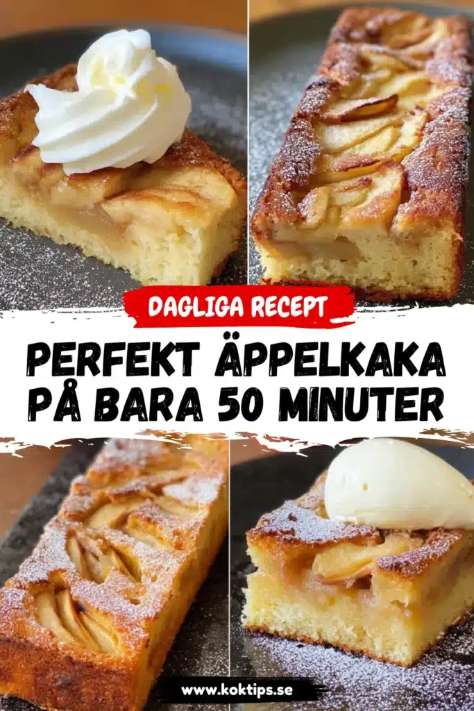 Perfekt Äppelkaka på bara 50 minuter