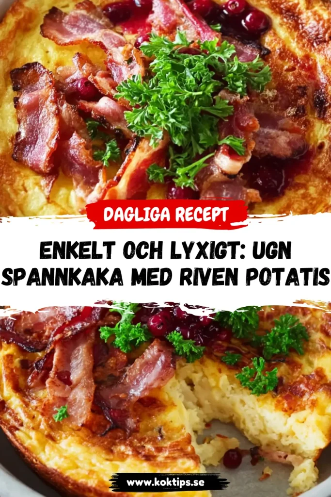 Enkelt och lyxigt: Ugnspannkaka med riven potatis