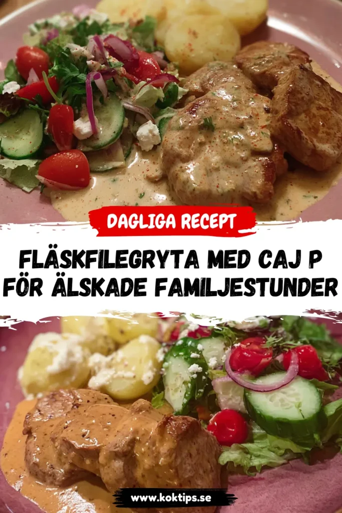 Fläskfilegryta Med Caj P för Älskade Familjestunder