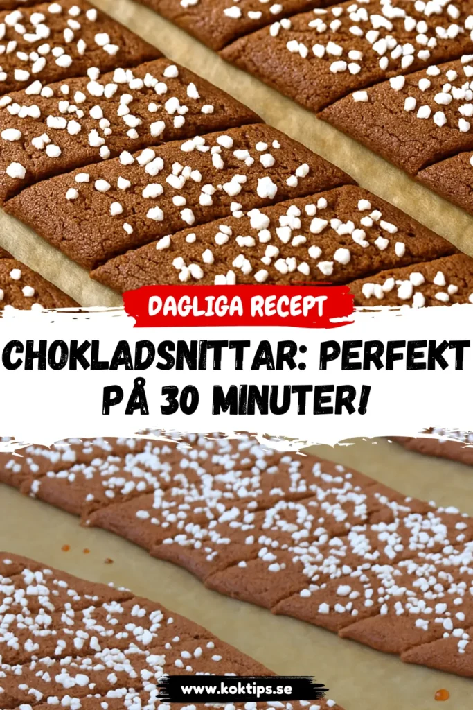 Chokladsnittar: Perfekt på 30 minuter!