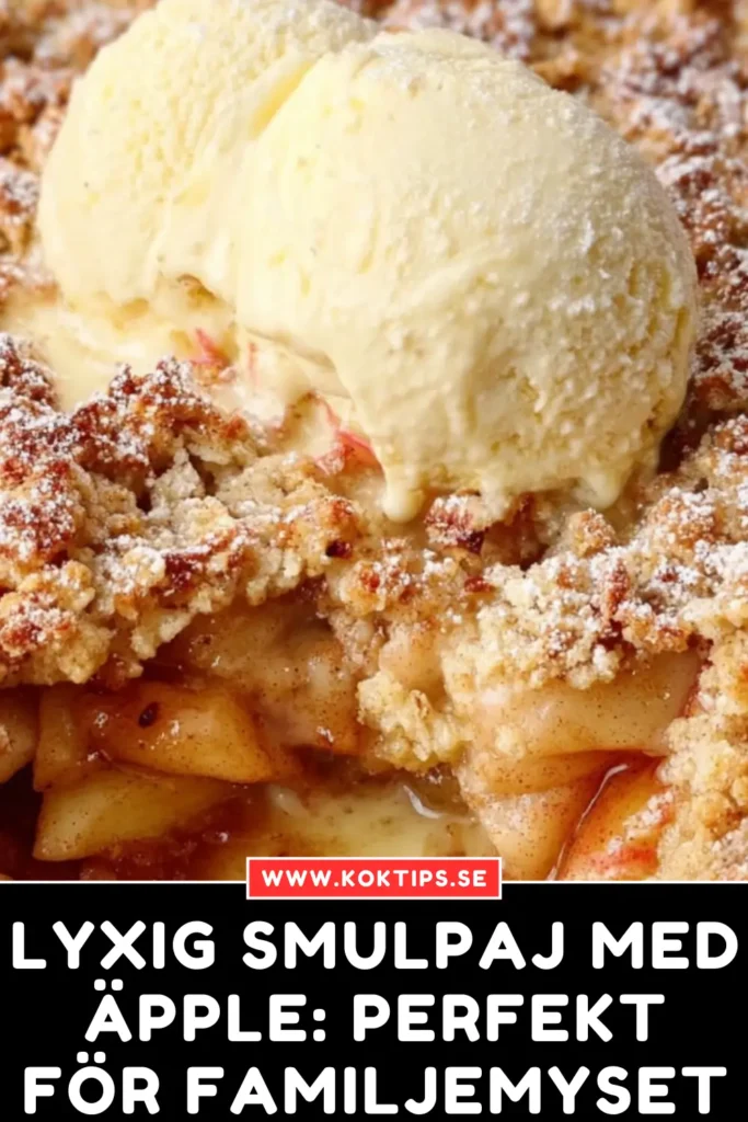 Lyxig Smulpaj Med Äpple: Perfekt för Familjemyset