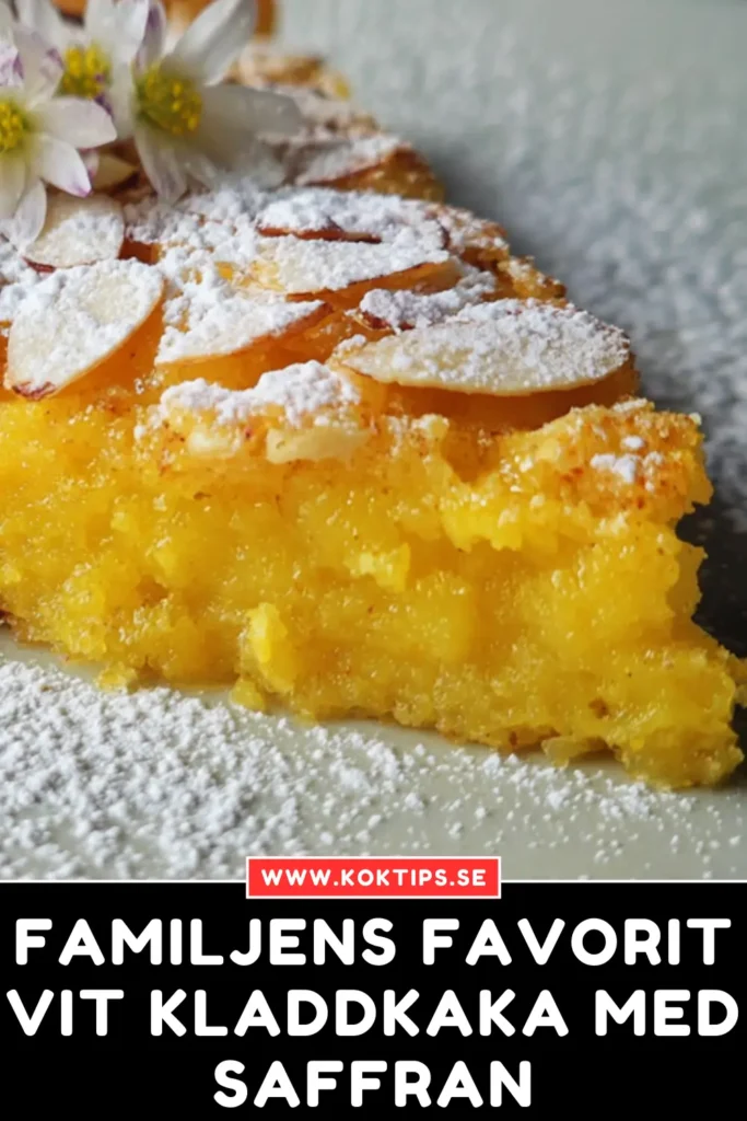 Familjens favorit: Vit kladdkaka med saffran