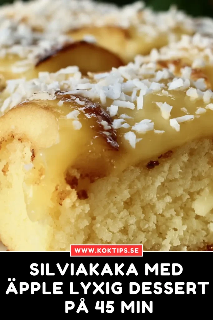 Silviakaka med äpple: Lyxig dessert på 45 min
