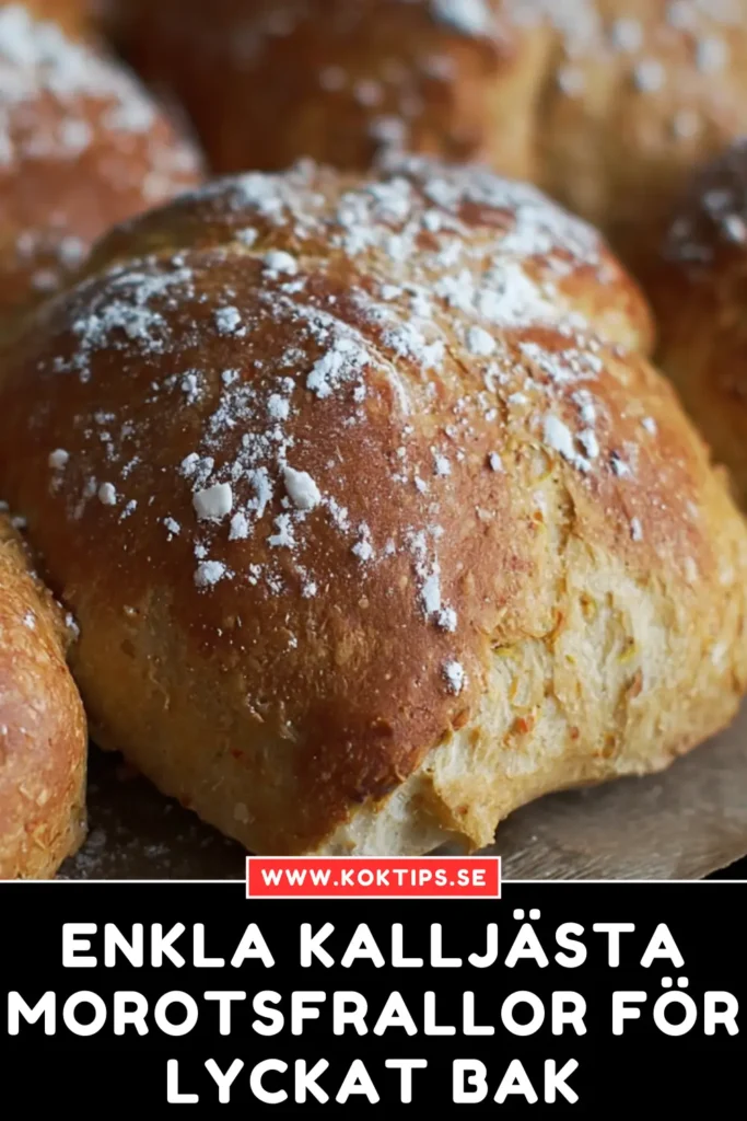 Enkla Kalljästa morotsfrallor för lyckat bak