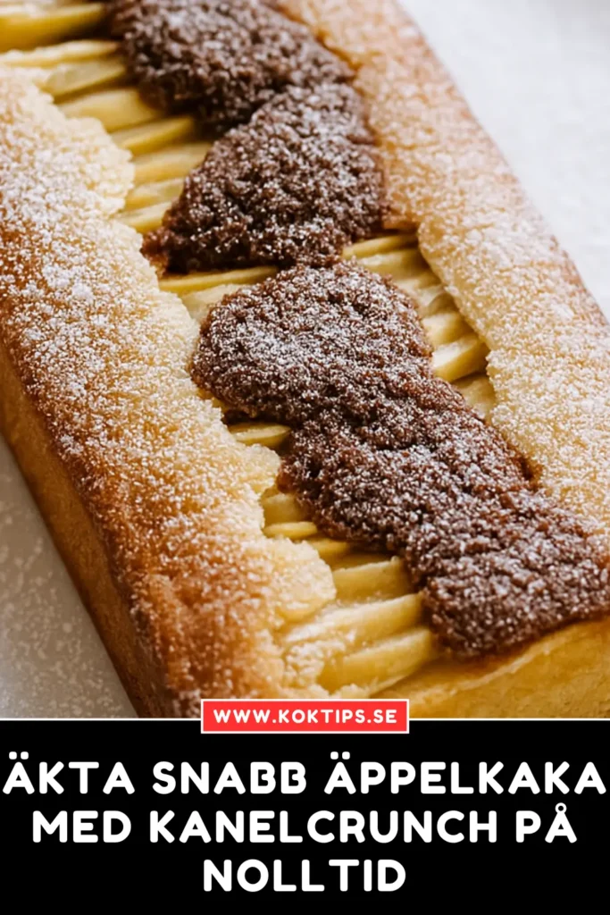 Äkta Snabb äppelkaka med kanelcrunch på nolltid