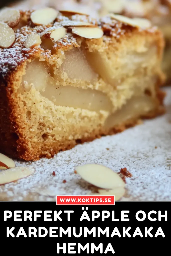 Perfekt Äpple och kardemummakaka hemma