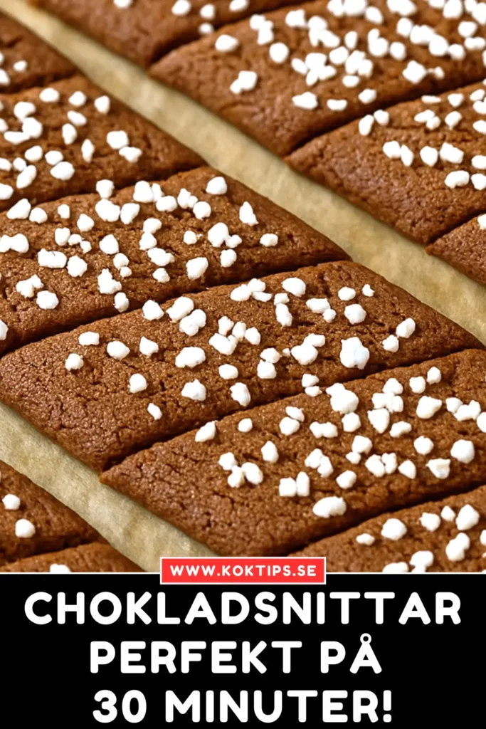 Chokladsnittar: Perfekt på 30 minuter!