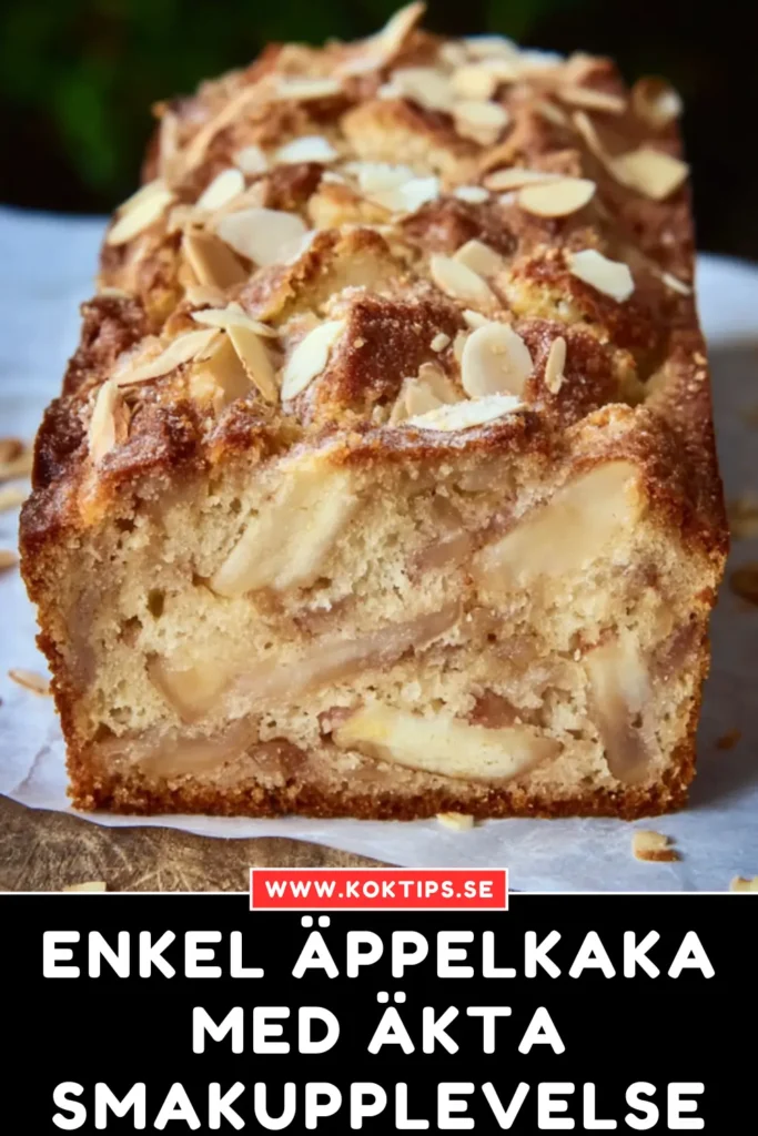 Enkel äppelkaka med äkta smakupplevelse
