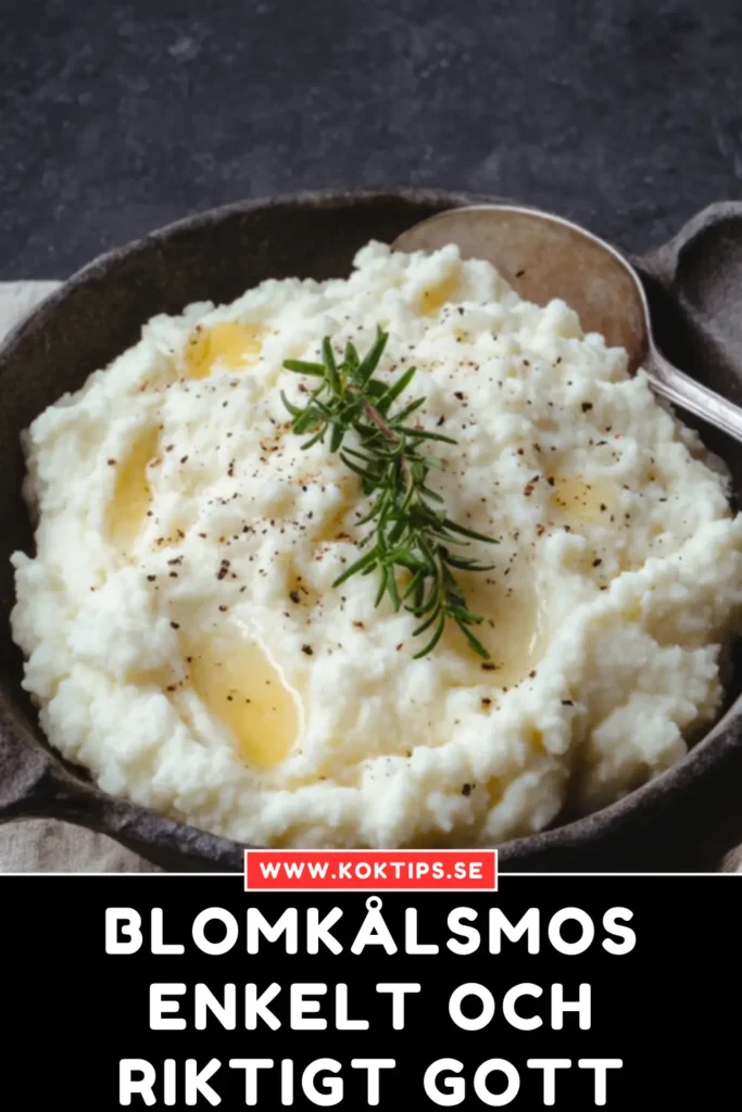 Blomkålsmos: Enkelt och riktigt gott