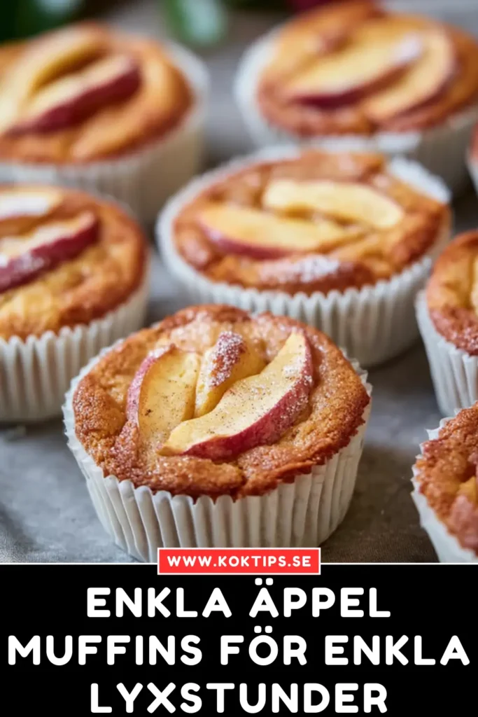Enkla äppelmuffins för enkla lyxstunder