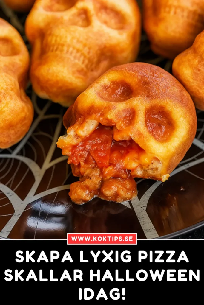 Skapa lyxig Pizza skallar Halloween idag!
