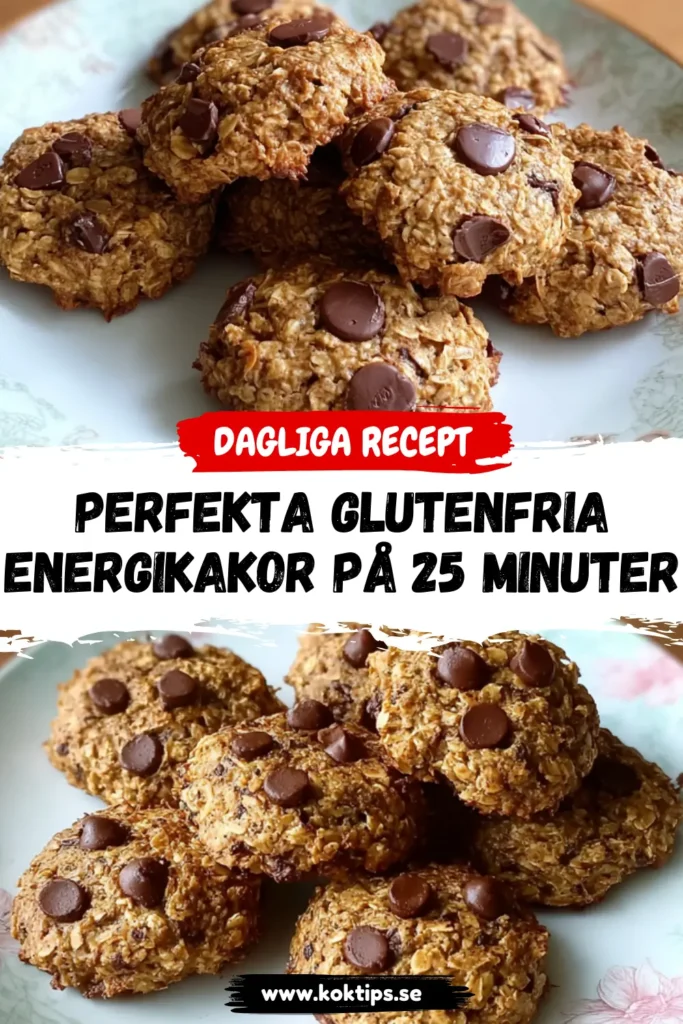 Perfekta Glutenfria energikakor på 25 minuter