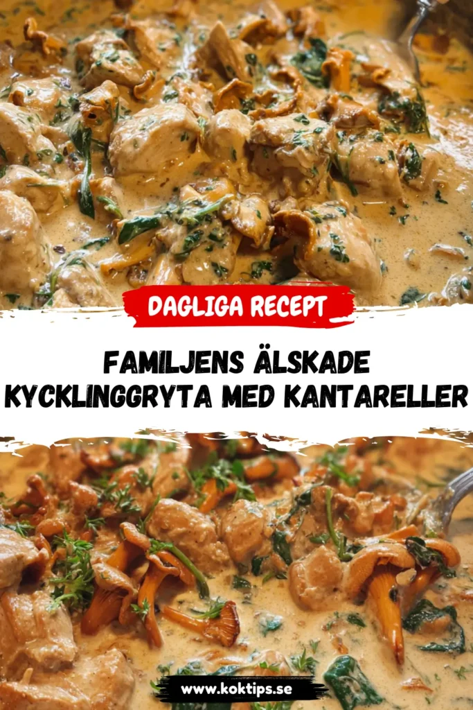Familjens älskade Kycklinggryta med kantareller