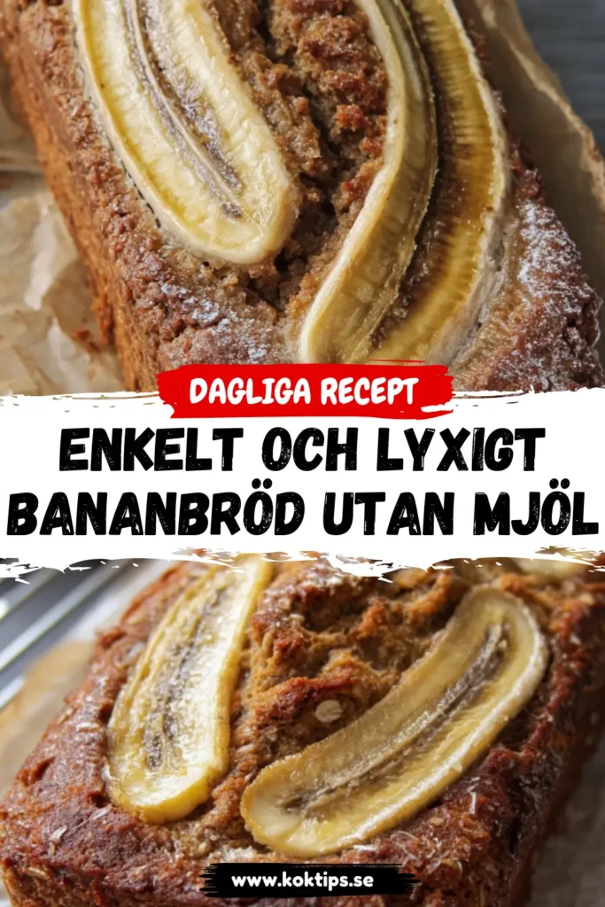 Enkelt och Lyxigt Bananbröd Utan Mjöl