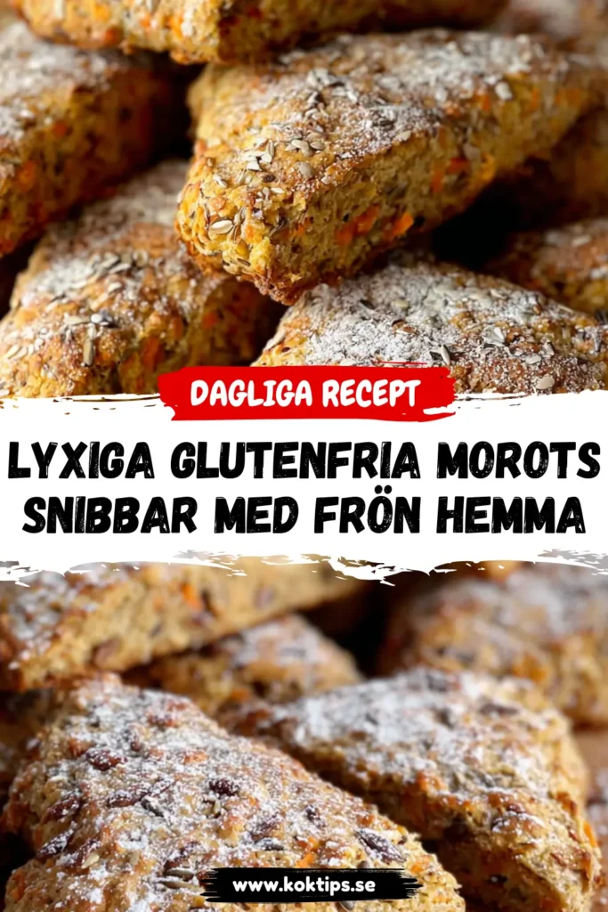Lyxiga Glutenfria morotssnibbar med frön hemma