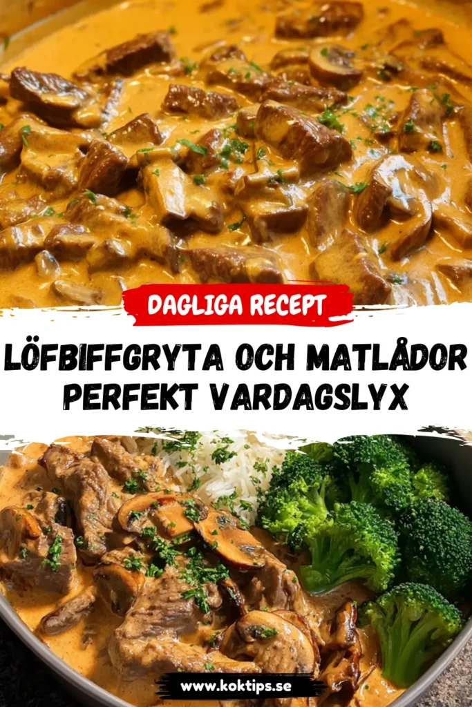 Löfbiffgryta och matlådor: Perfekt vardagslyx