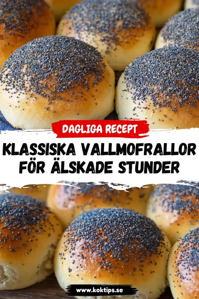 Klassiska Vallmofrallor för Älskade Stunder