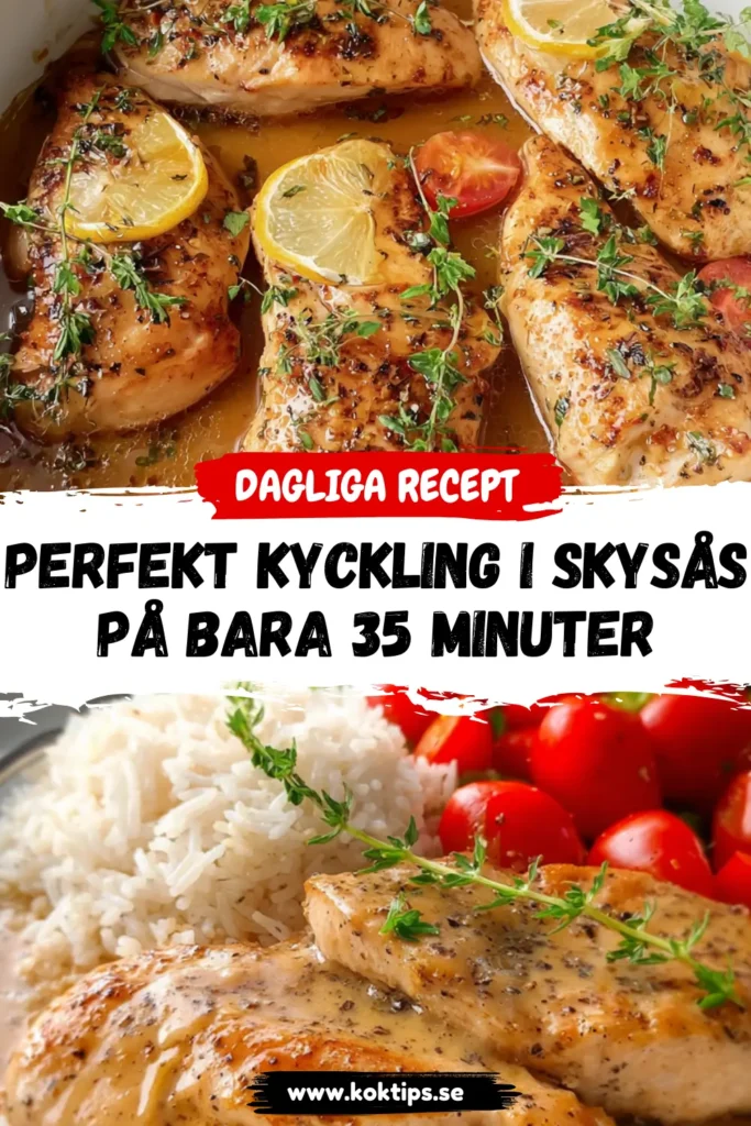 Perfekt Kyckling I Skysås på bara 35 minuter