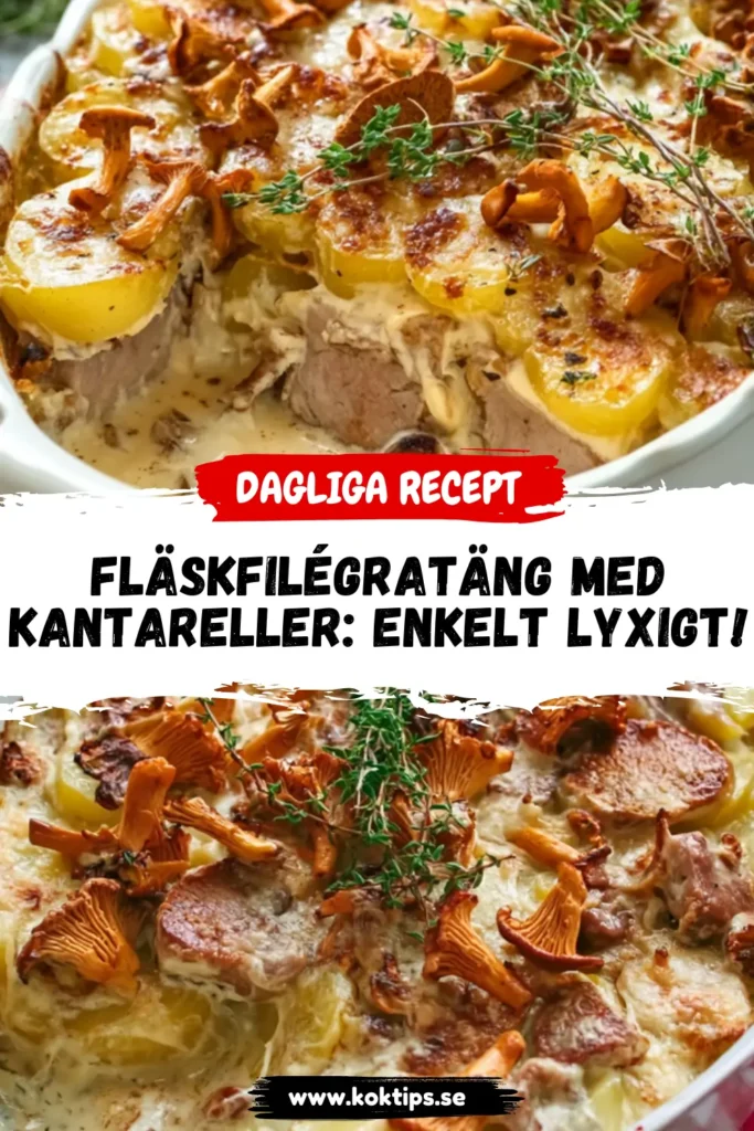Fläskfilégratäng med kantareller: Enkelt lyxigt!