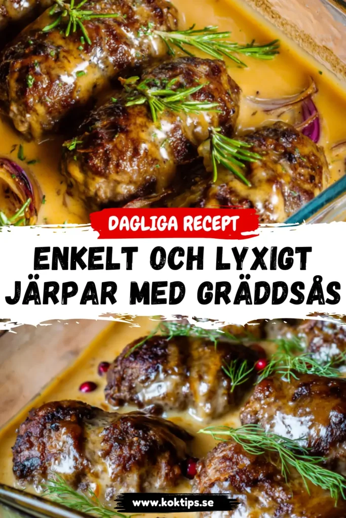 Enkelt och lyxigt: Järpar med gräddsås