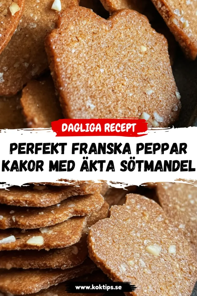 Perfekt Franska pepparkakor med äkta sötmandel