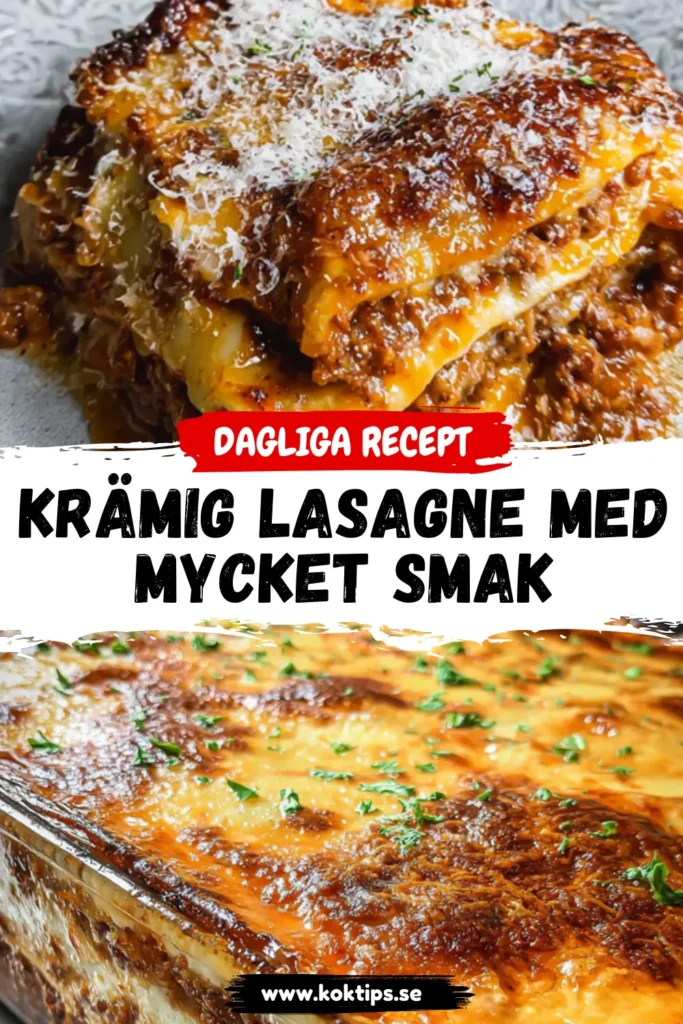 Krämig lasagne med mycket smak