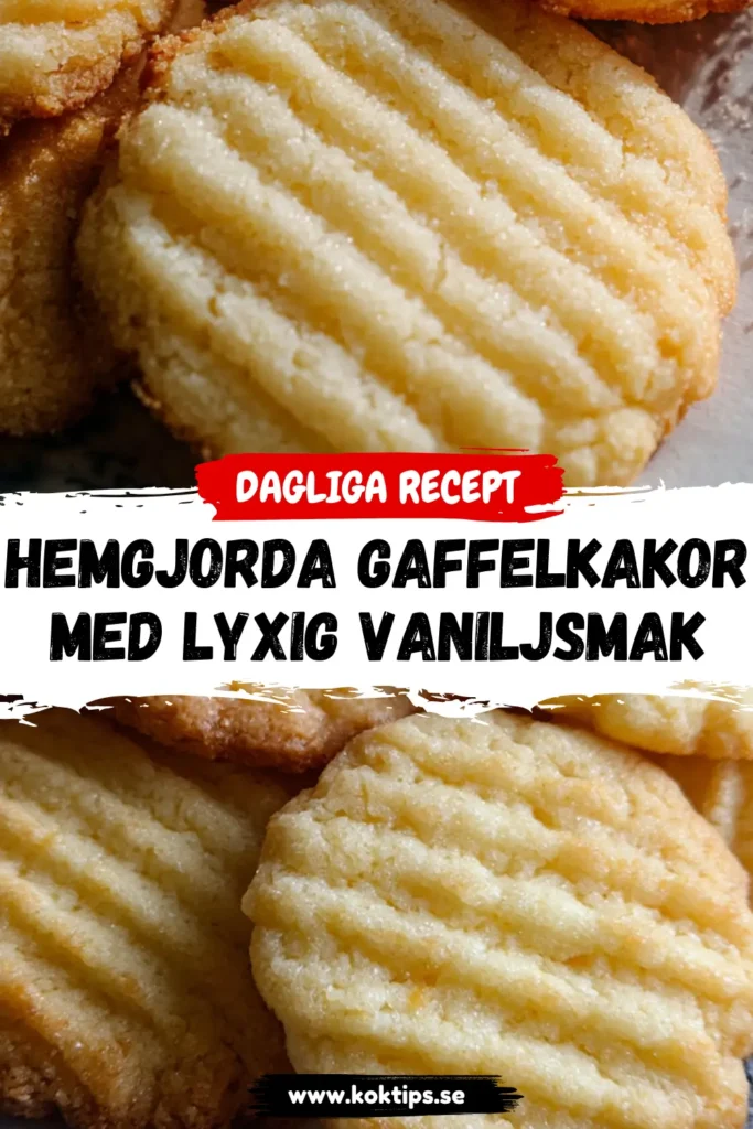 Hemgjorda Gaffelkakor med lyxig vaniljsmak