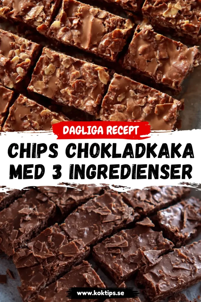 Chips chokladkaka med 3 ingredienser