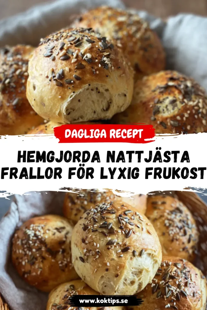 Hemgjorda Nattjästa frallor för lyxig frukost