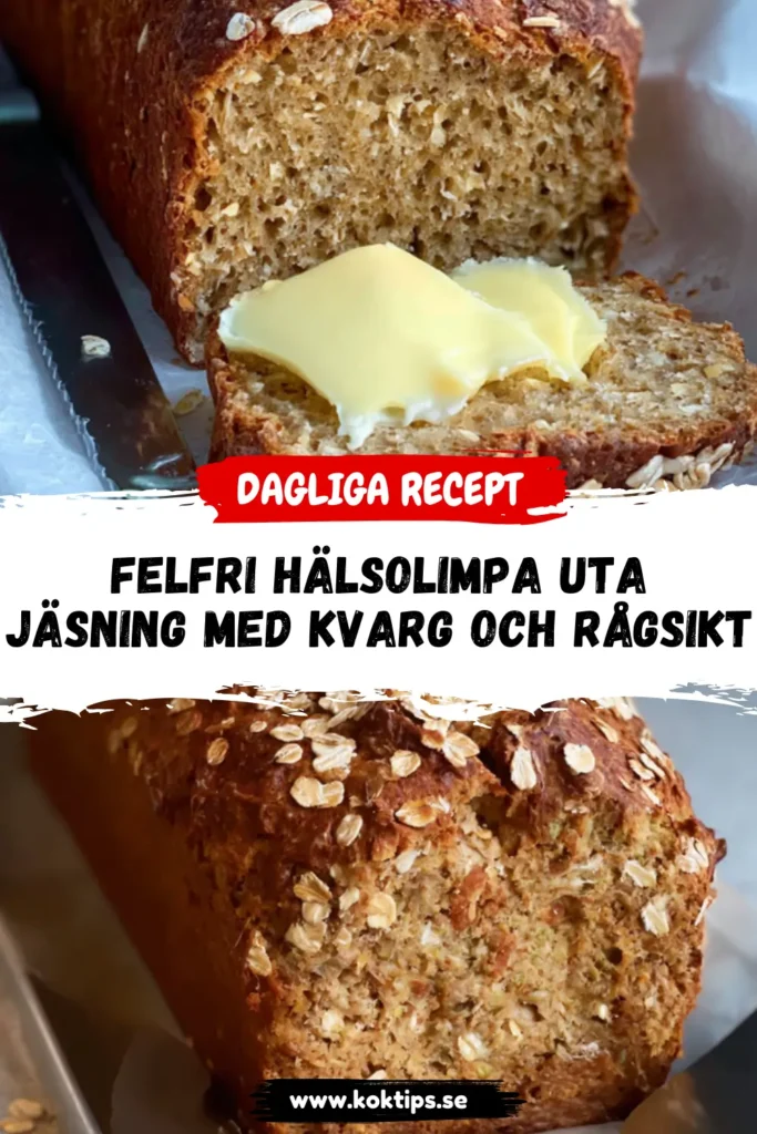 Felfri Hälsolimpa utan jäsning med kvarg och rågsikt