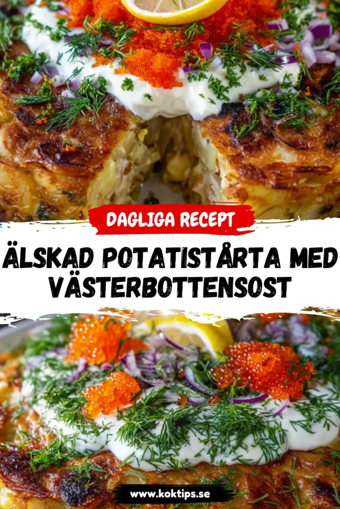 Älskad Potatistårta med Västerbottensost