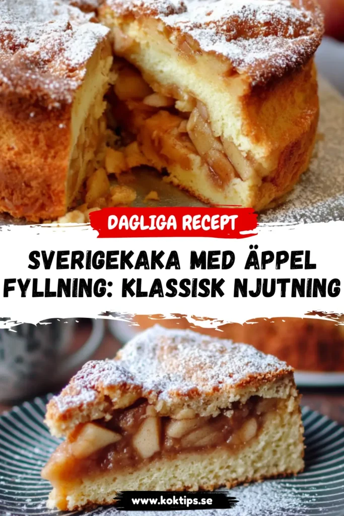 Sverigekaka med äppelfyllning: Klassisk njutning