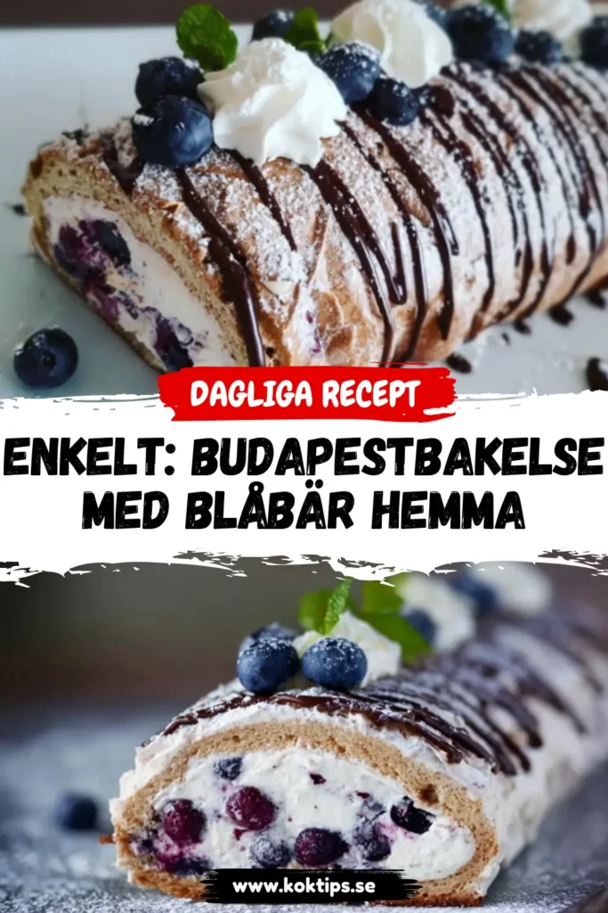 Enkelt: Budapestbakelse med blåbär hemma