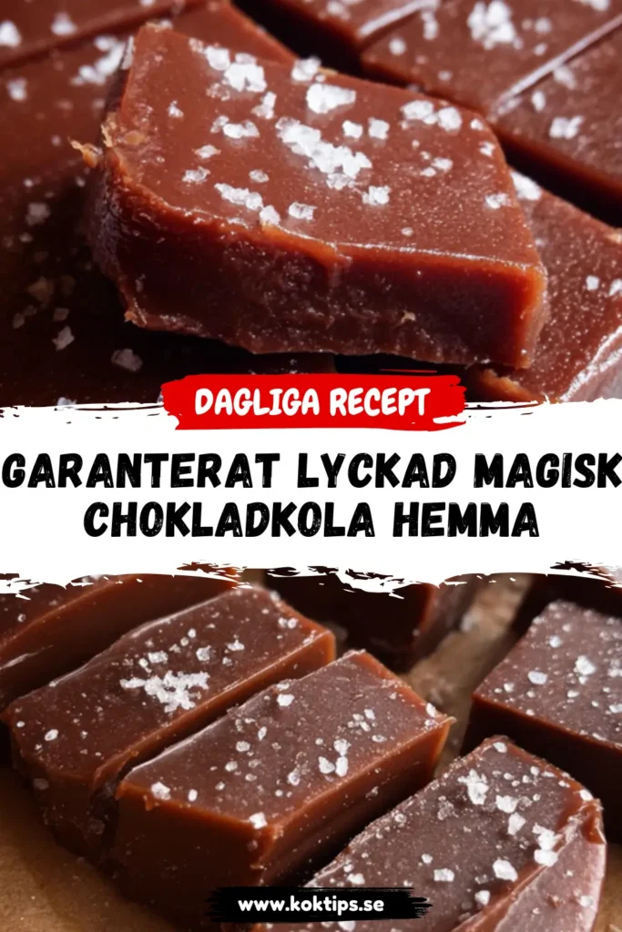 Garanterat lyckad Magisk chokladkola hemma