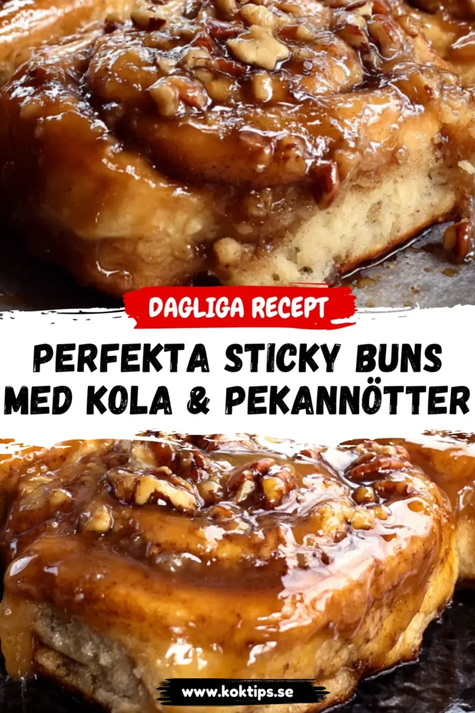 Perfekta Sticky buns med kola & pekannötter