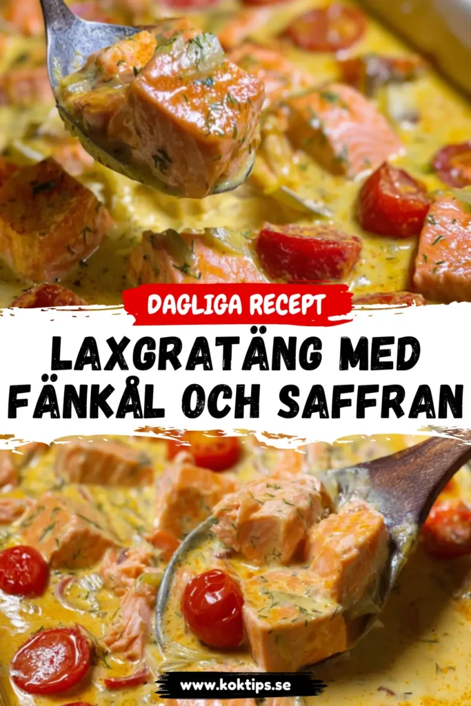 Laxgratäng med fänkål och saffran