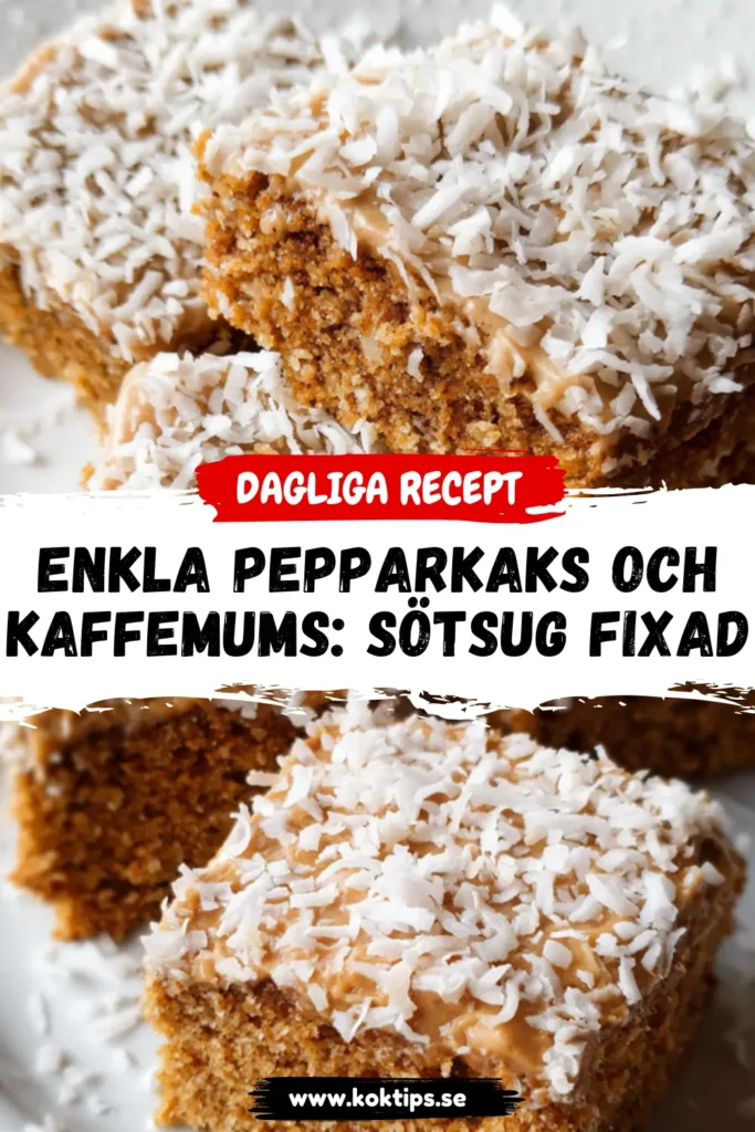 Enkla Pepparkaks och kaffemums: Sötsug fixad