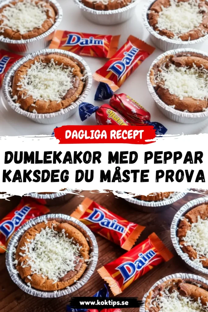 Lyxiga Dumlekakor med pepparkaksdeg du måste prova