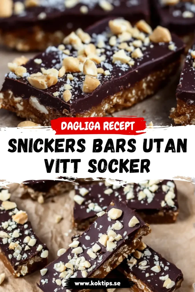 Snickers bars utan vitt socker