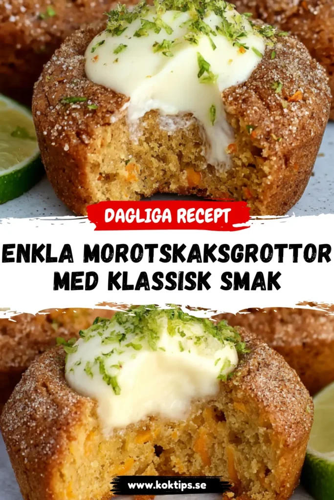 Enkla Morotskaksgrottor med klassisk smak