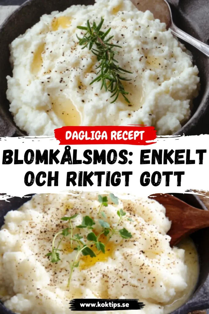 Blomkålsmos: Enkelt och riktigt gott